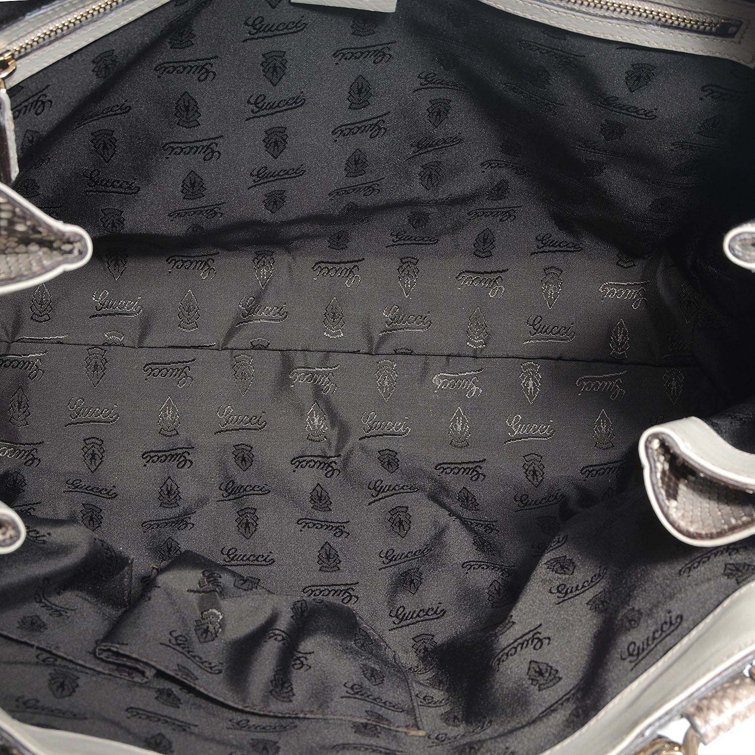 Gucci Python Pop Bamboo Handle Tote 7 of 7
