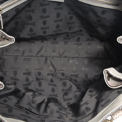 Gucci Python Pop Bamboo Handle Tote 7 of 7