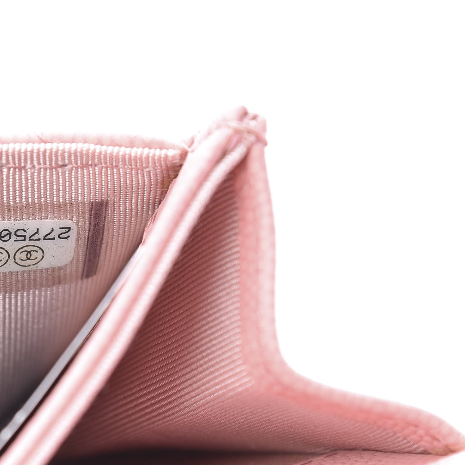 Chanel Matte Caviar Chevron Quilted Flap Card Holder Pink 8 of 9