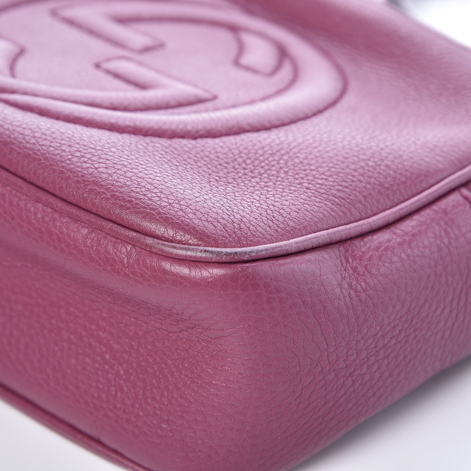 Gucci Pebbled Calfskin Small Soho Disco Bag Peonia Flower 9 of 11
