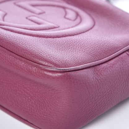 Gucci Pebbled Calfskin Small Soho Disco Bag Peonia Flower 9 of 11