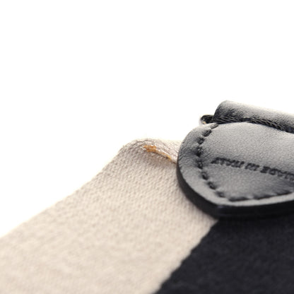 Fendi Canvas Calfskin Strap Black Beige 8 of 8