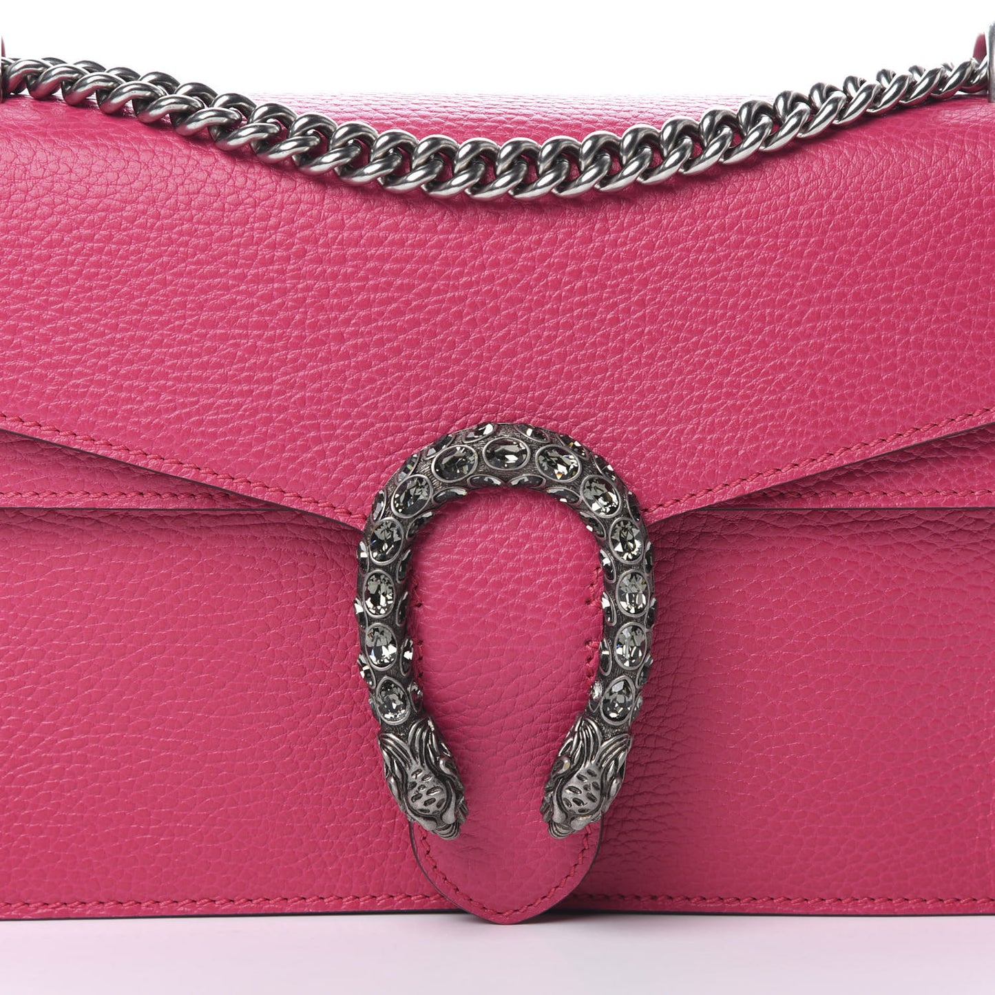 Dollar Calfskin Small Dionysus Shoulder Bag Box Pink