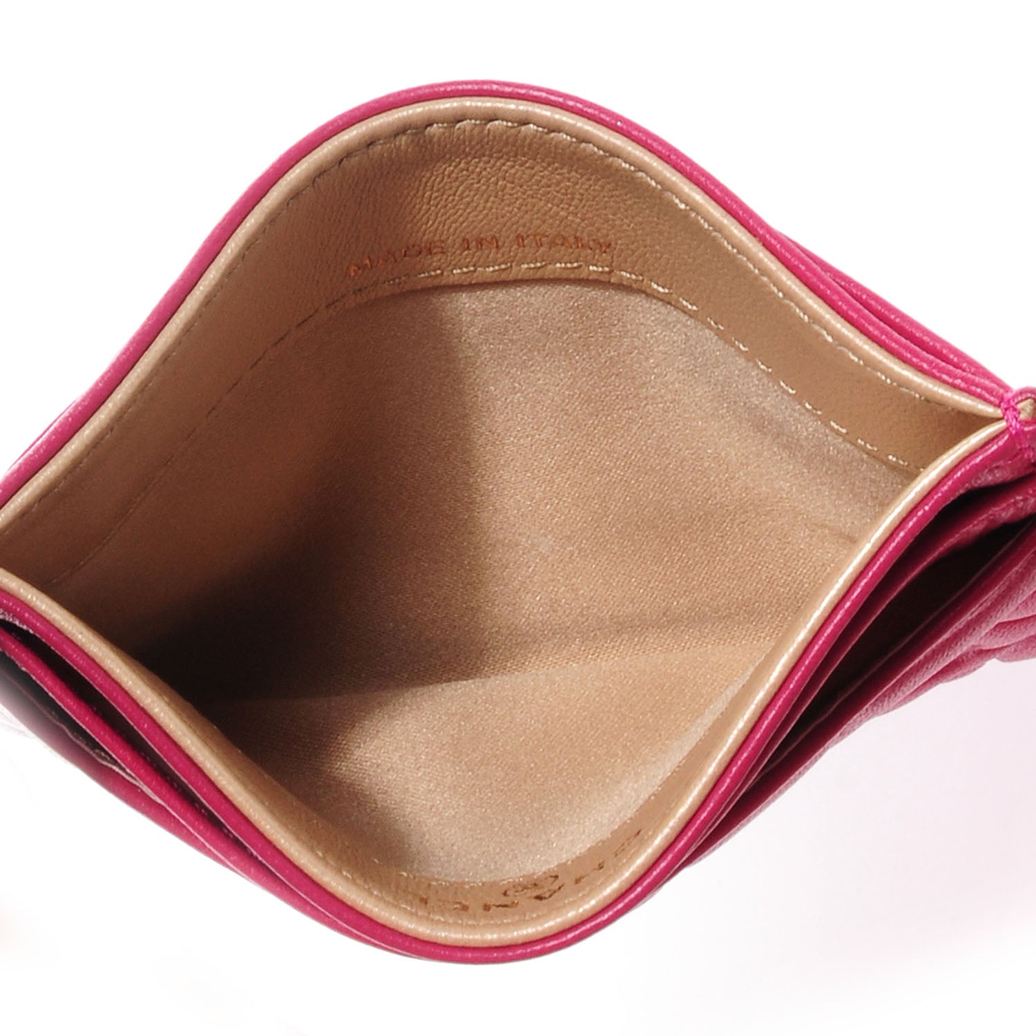 Chanel Lambskin Camellia Card Holder Fuchsia 6 of 9