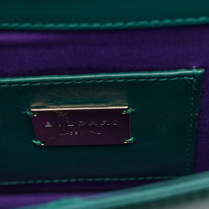 Bulgari Galuchat Calfskin Serpenti Forever Crossbody Bag Green 6 of 9