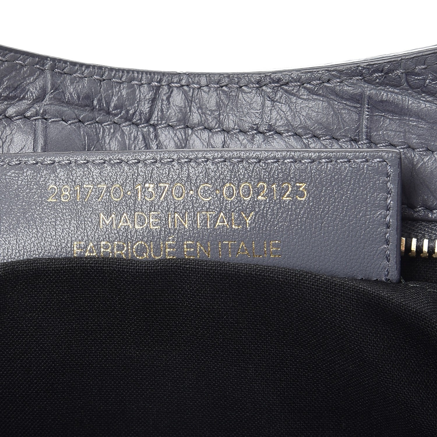 Balenciaga Calfskin Crocodile Embossed Giant 12 Gold Hardware City Gris Beton 7 of 7