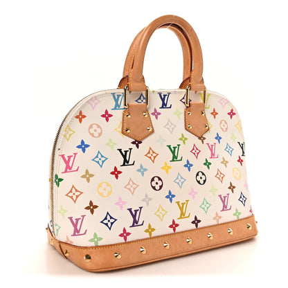 Louis Vuitton Monogram Multicolor Alma White 3 of 10