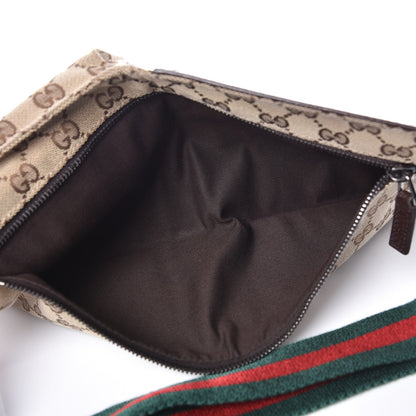 Gucci Monogram Web Belt Bag Dark Brown 5 of 12