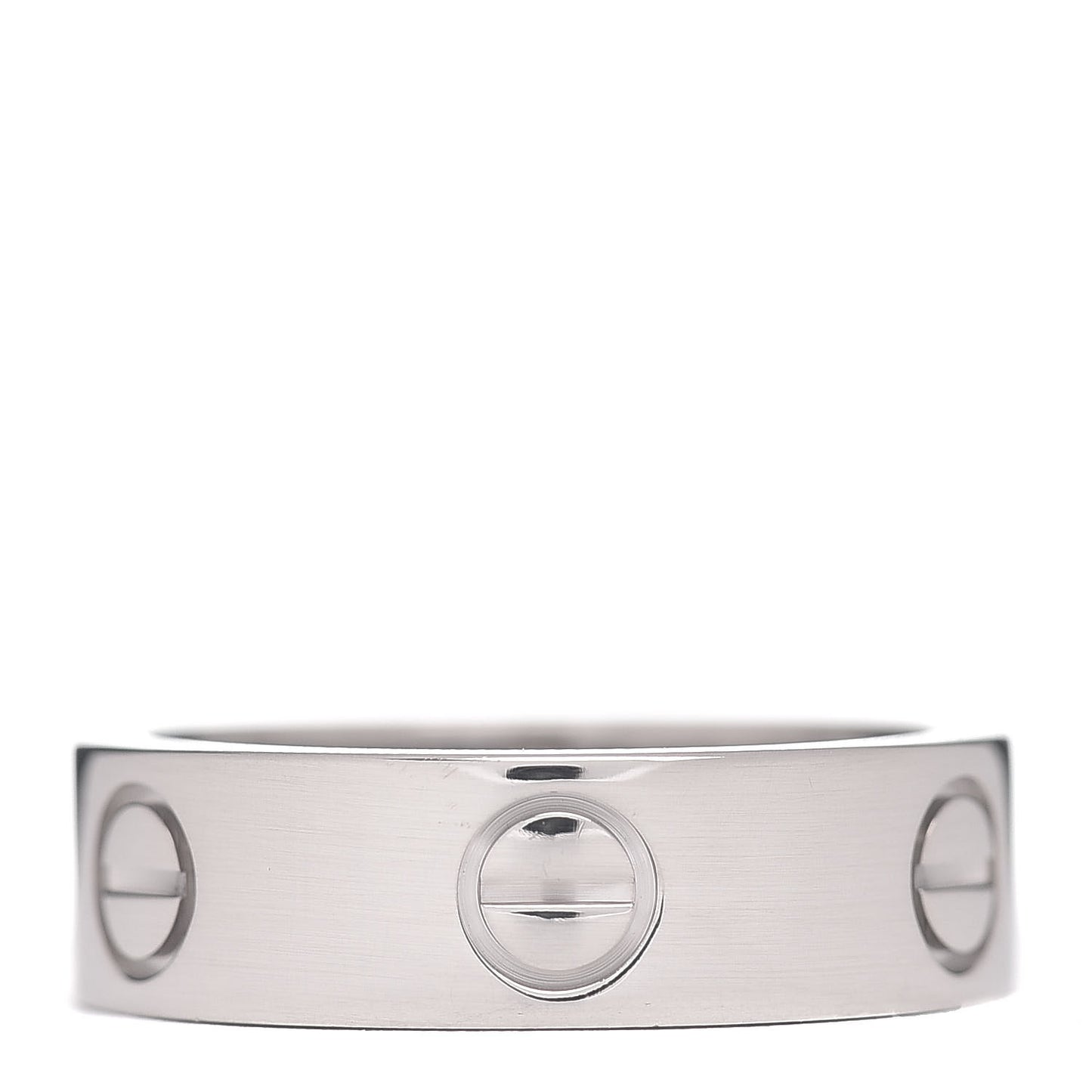 18K White Gold 5.5mm LOVE Ring 51 5.75