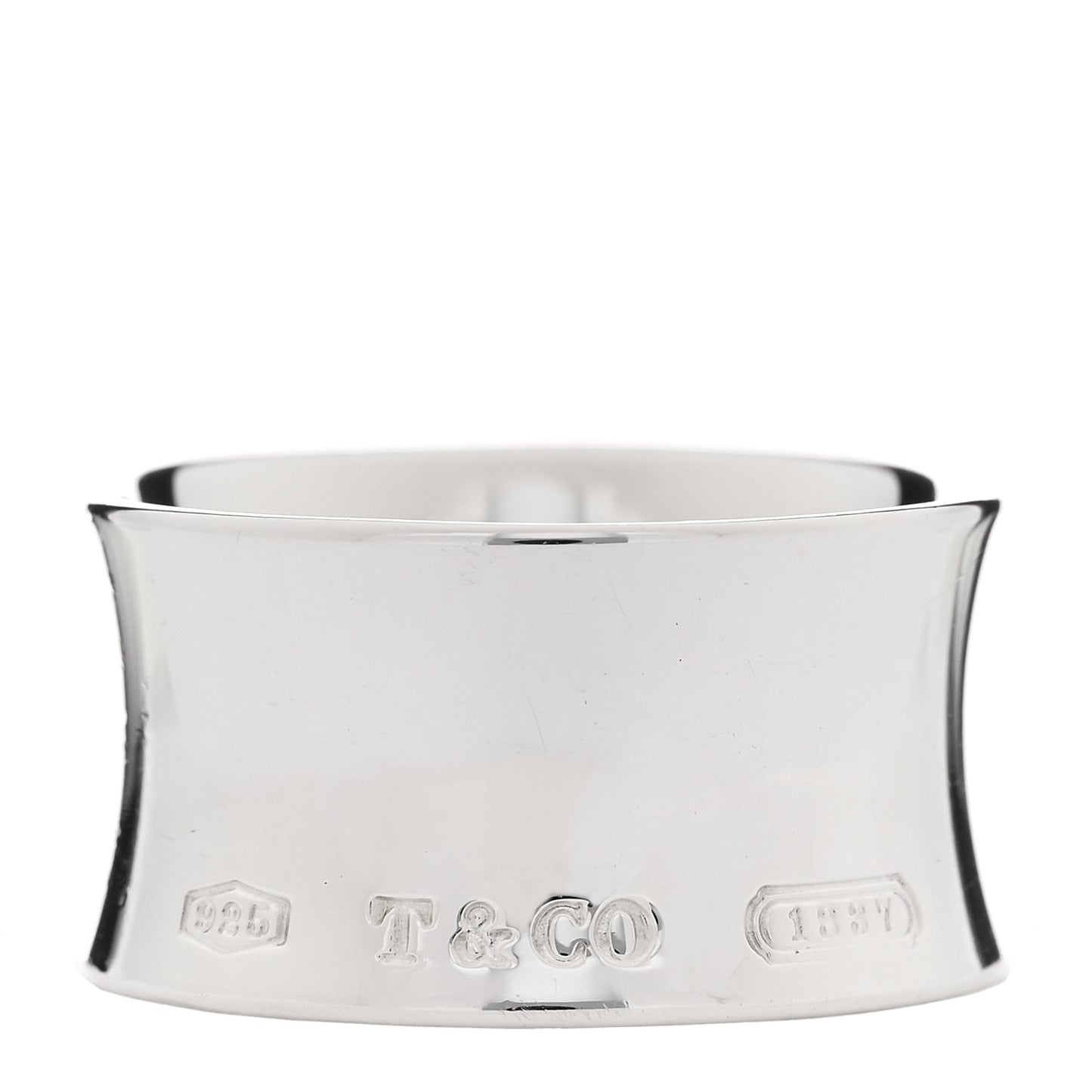 Sterling Silver Wide 1837 Ring 58 8.5