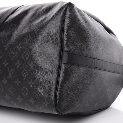 Louis Vuitton Monogram Eclipse Keepall Bandouliere 55 10 of 12