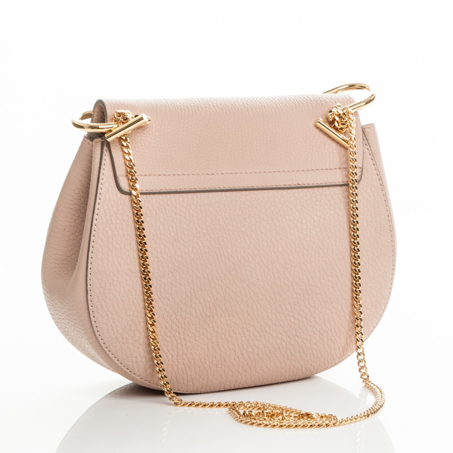 Chloe Grained Lambskin Drew Shoulder Bag Cement Pink 3 of 6
