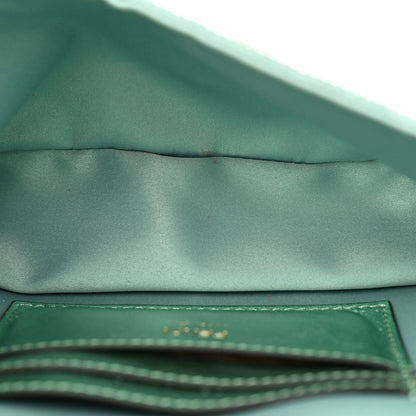 Fendi Satin Paillettes Catalan Mirror Mini Baguette 1997 Green 5 of 9
