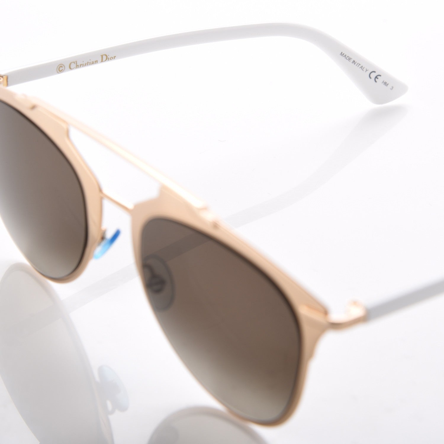 Christian Dior Reflected Sunglasses Rose Gold White 6 of 7