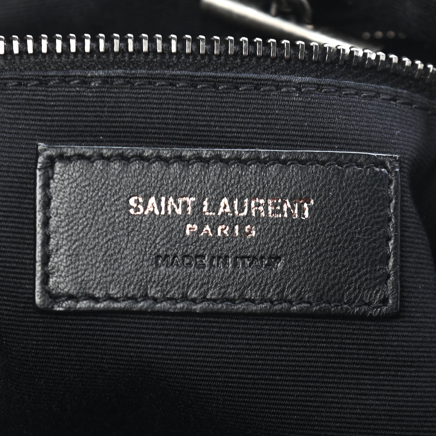 Saint Laurent Vintage Lambskin Chevron Monogram Medium Nolita Dark Smog 6 of 9