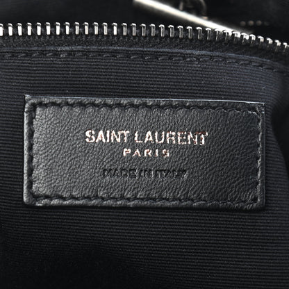 Saint Laurent Vintage Lambskin Chevron Monogram Medium Nolita Dark Smog 6 of 9
