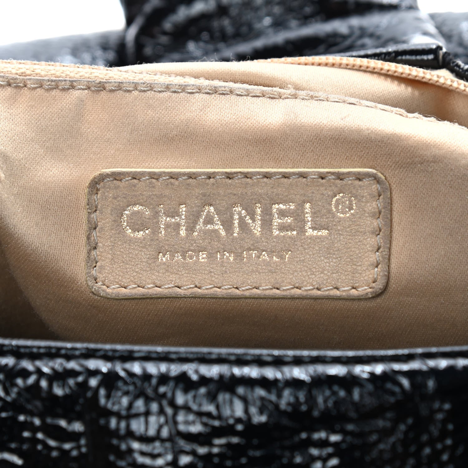 Chanel Vinyl Rodeo Accordion Flap Bag Black 6 of 17