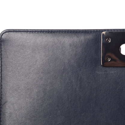 Chanel Calfskin Medium Bi-Color Boy Flap Black Dark Navy 8 of 14