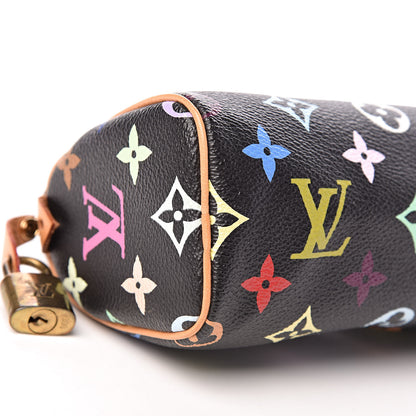 Louis Vuitton Monogram Multicolor Mini Sac HL Speedy Black 8 of 13