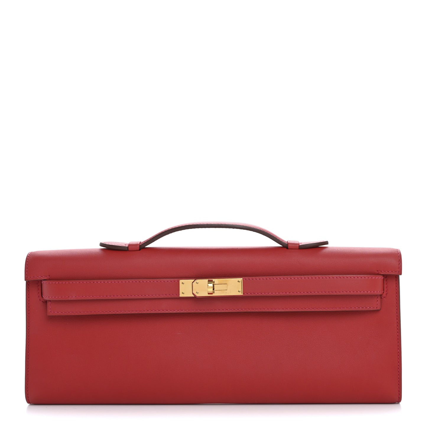 Swift Kelly Cut Clutch Pochette Vermillion