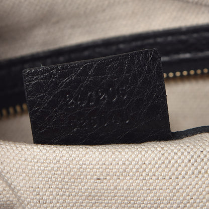 Gucci Calfskin Vintage Web Medium Boston Black 9 of 9