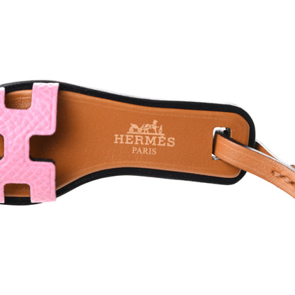 Hermes Epsom Butler Calfskin Hunter Oran Nano Bag Charm Rose Confetti Sable 3 of 5