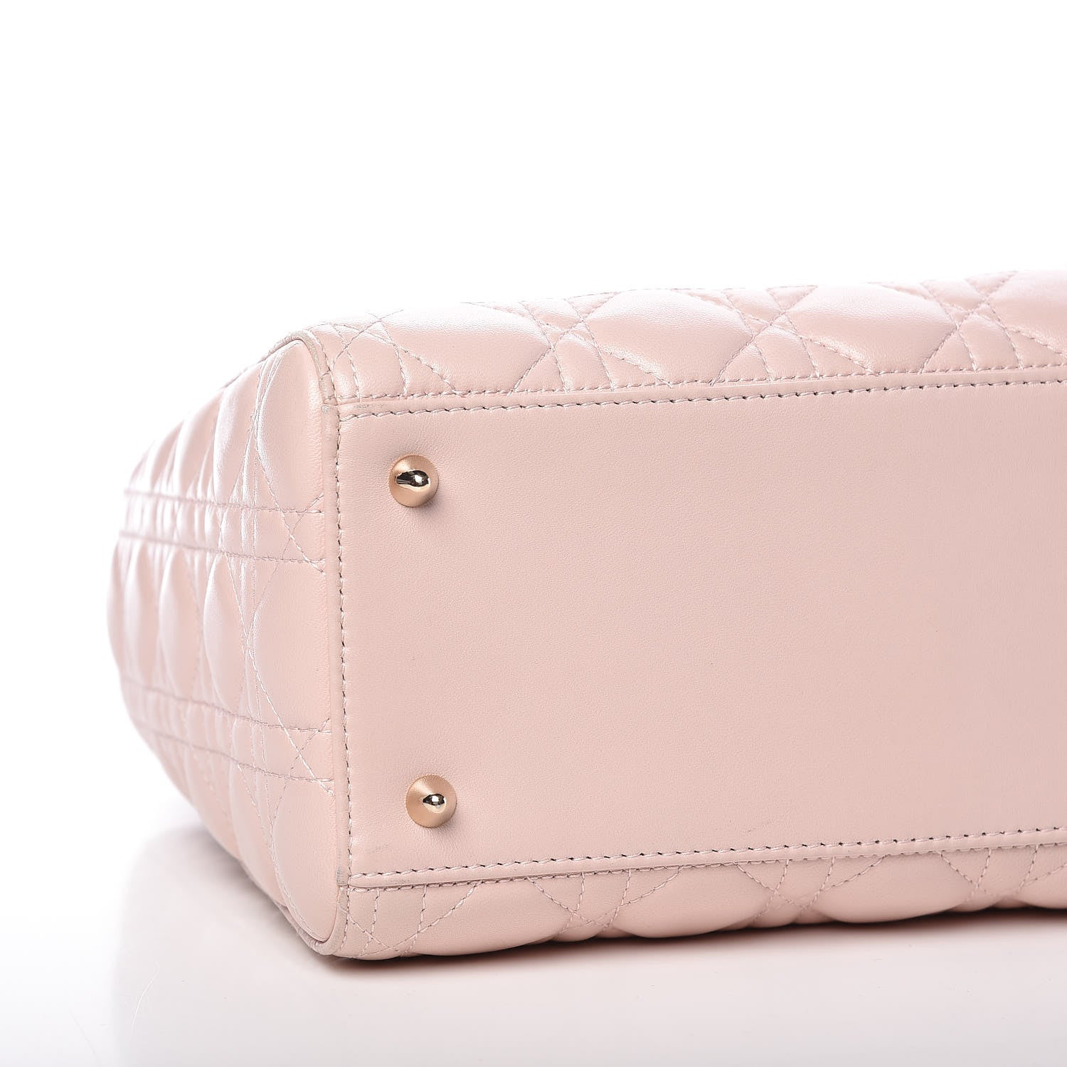 Christian Dior Lambskin Cannage Medium Lady Dior Light Pink 12 of 16