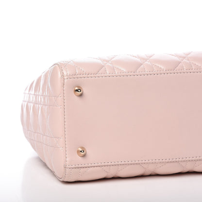 Christian Dior Lambskin Cannage Medium Lady Dior Light Pink 12 of 16