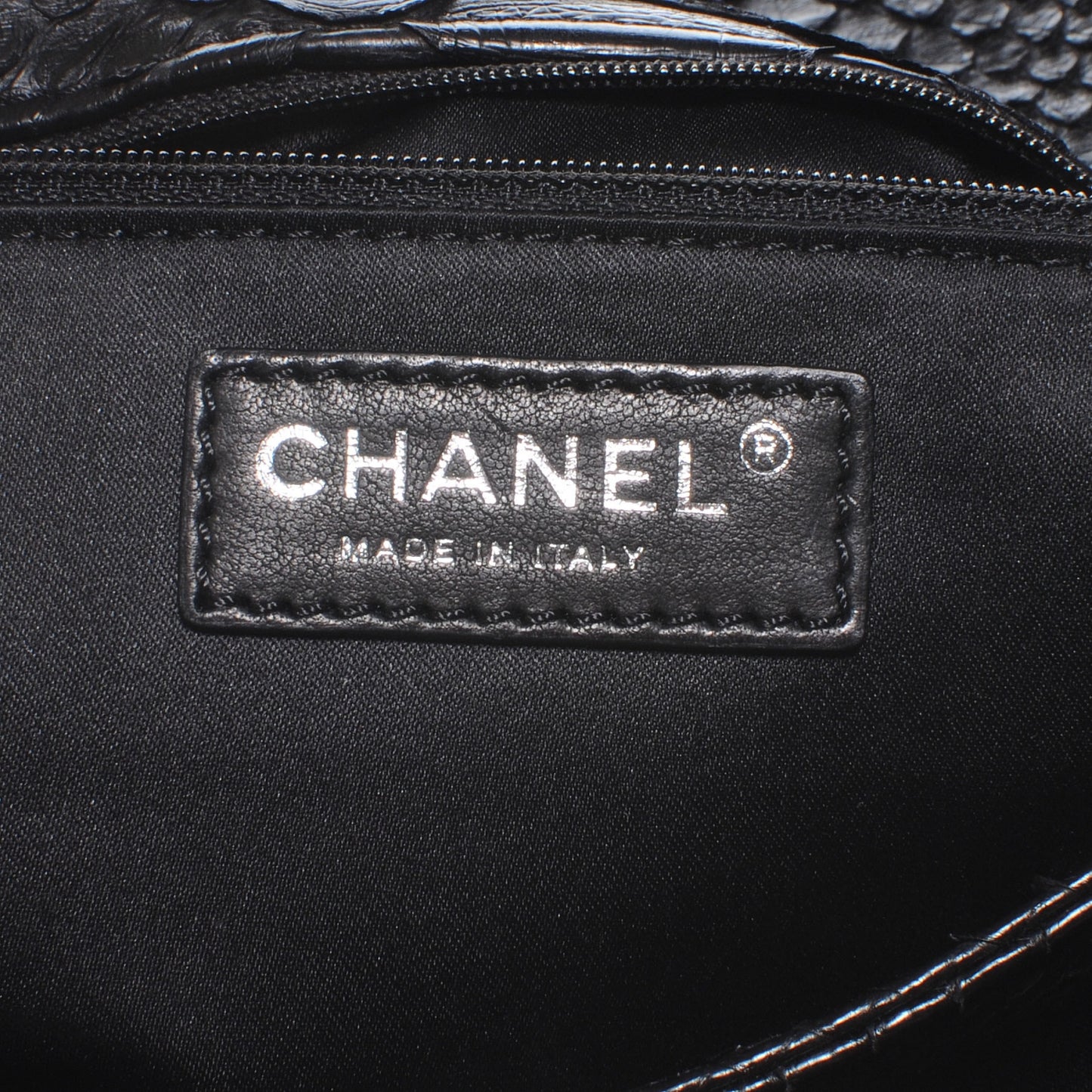 Python Stitch Flap Black
