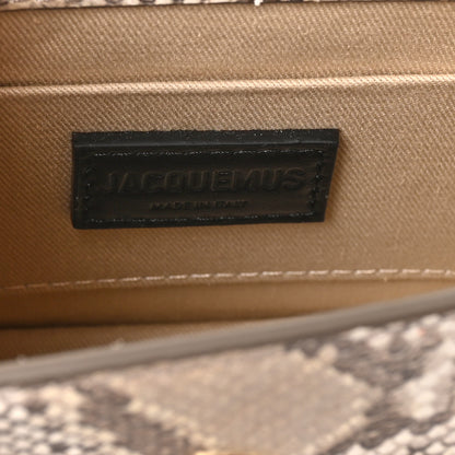 Jacquemus Snakeskin Le Chiquito Boucle Moyen Beige 6 of 9