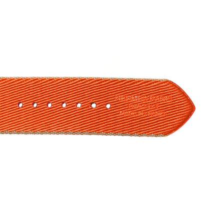 Hermes Nylon Weave Apple Watch Single Tour Band 44mm Kraft Orange 4 of 9