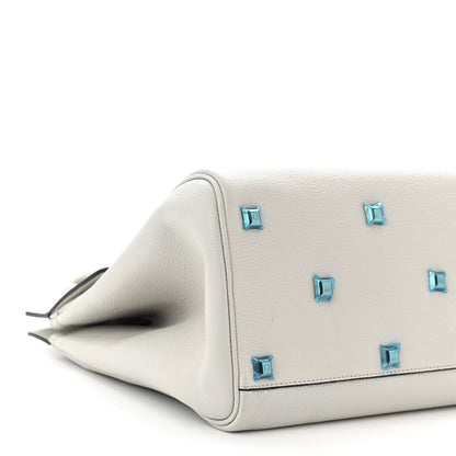 Salvatore Ferragamo Calfskin Large The Studio Bag Gull Grey 9 of 13