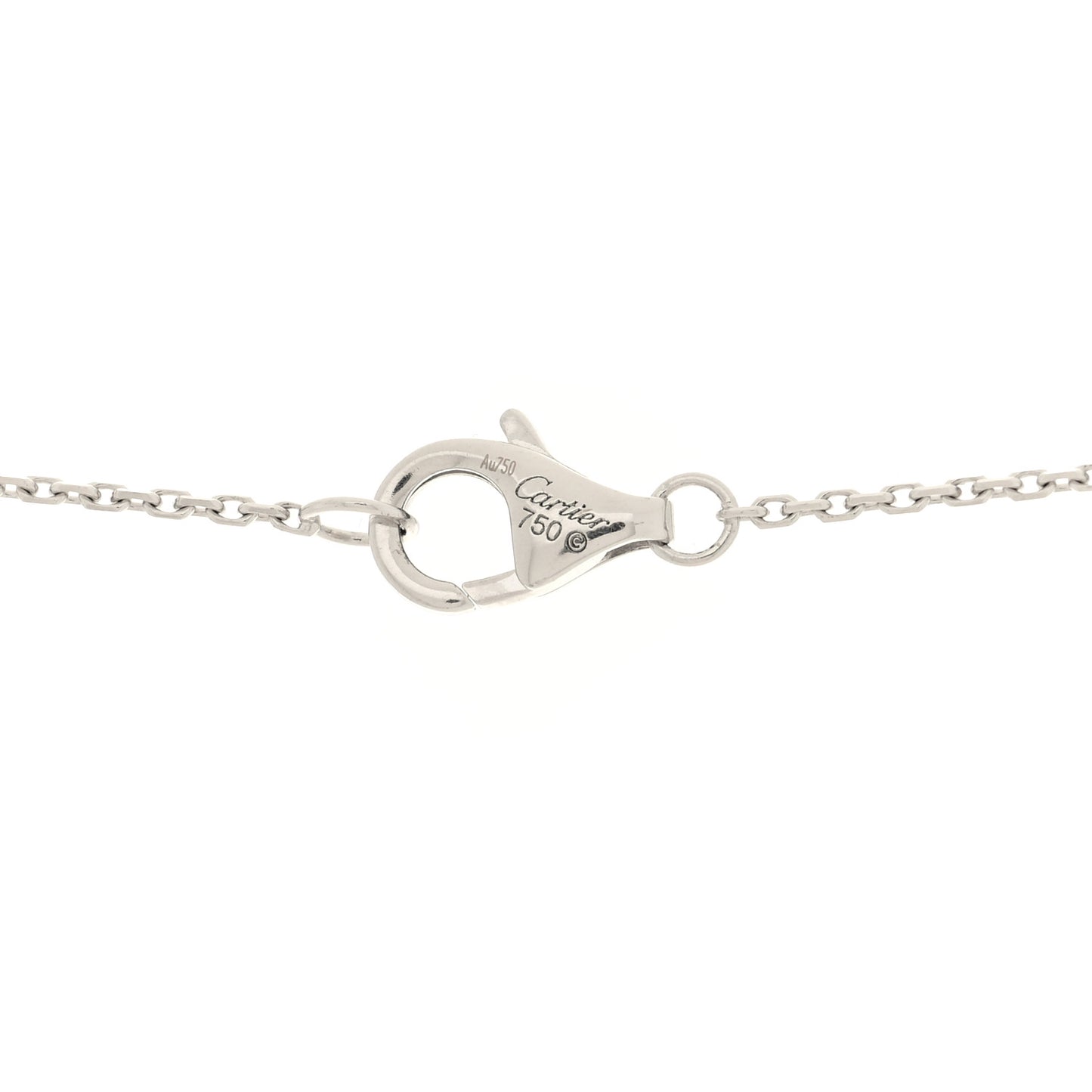 18K White Gold Black Ceramic Diamond Trinity Pendant Necklace