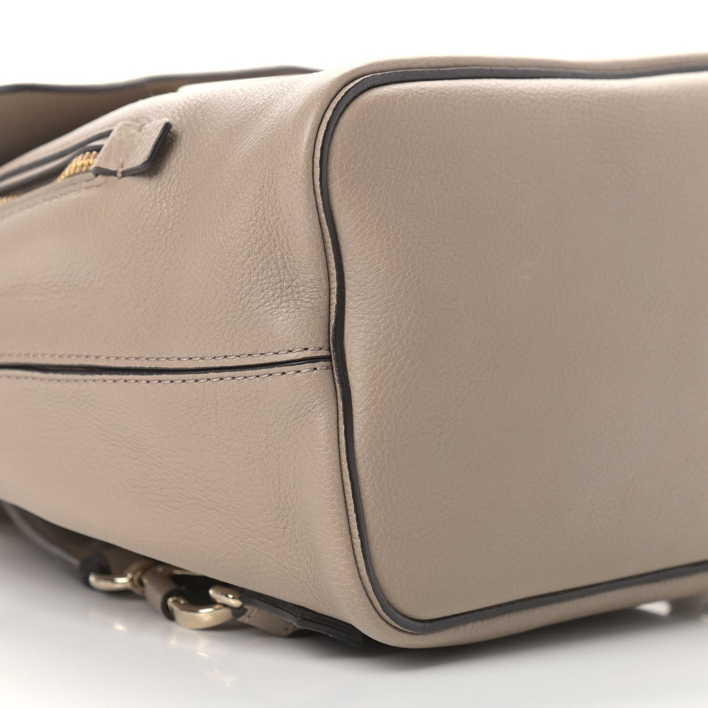 Suede Calfskin Medium Faye Backpack Motty Grey