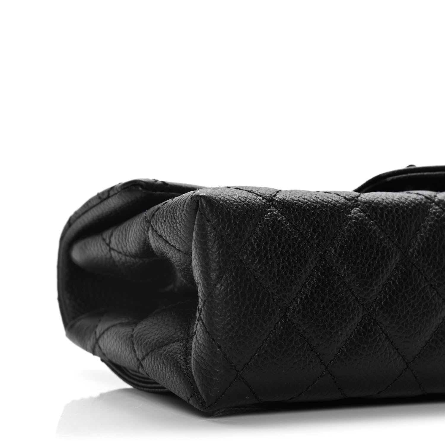 Chanel Grained Calfskin Quilted 2.55 Reissue Flap Belt Bag Clutch Black 9 of 10
