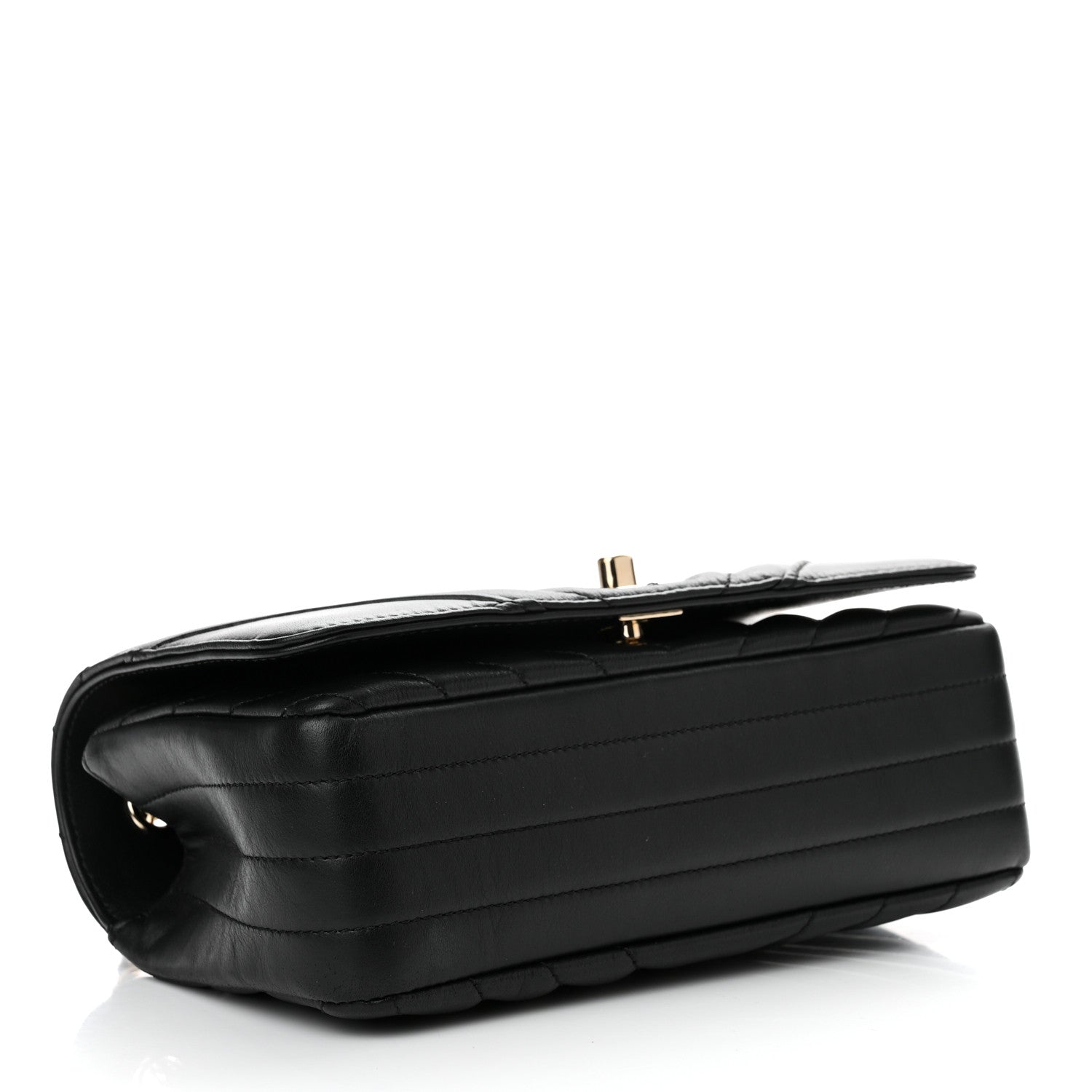 Chanel Calfskin Chevron Quilted Mini Statement Flap Black 4 of 11