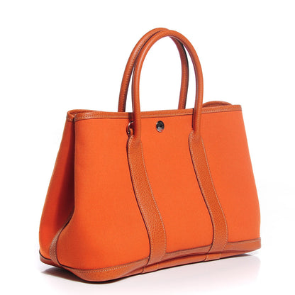 Hermes Toile Negonda Garden Party 30 TPM Orange 3 of 14