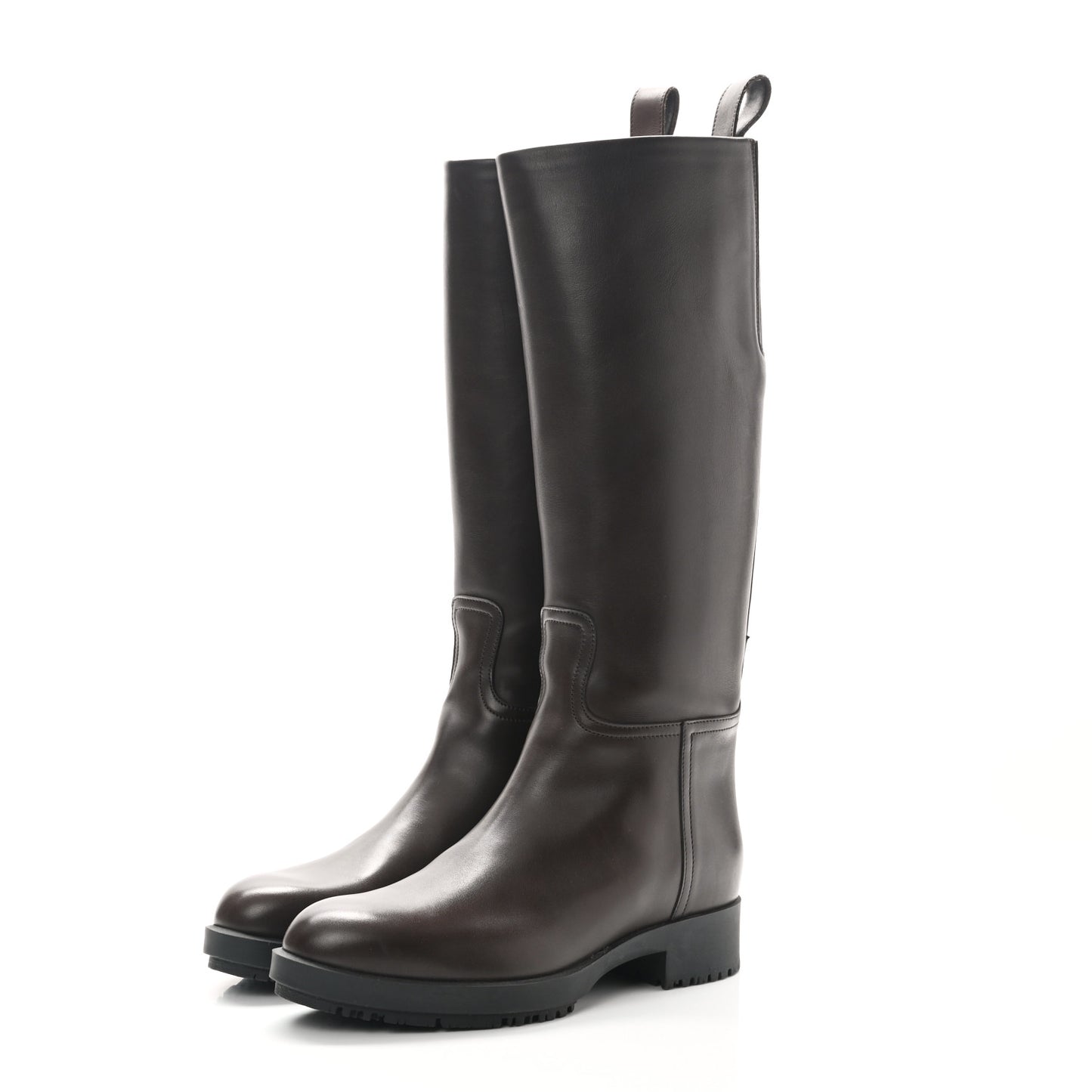 Calfskin Steeple Boots 37 Moka