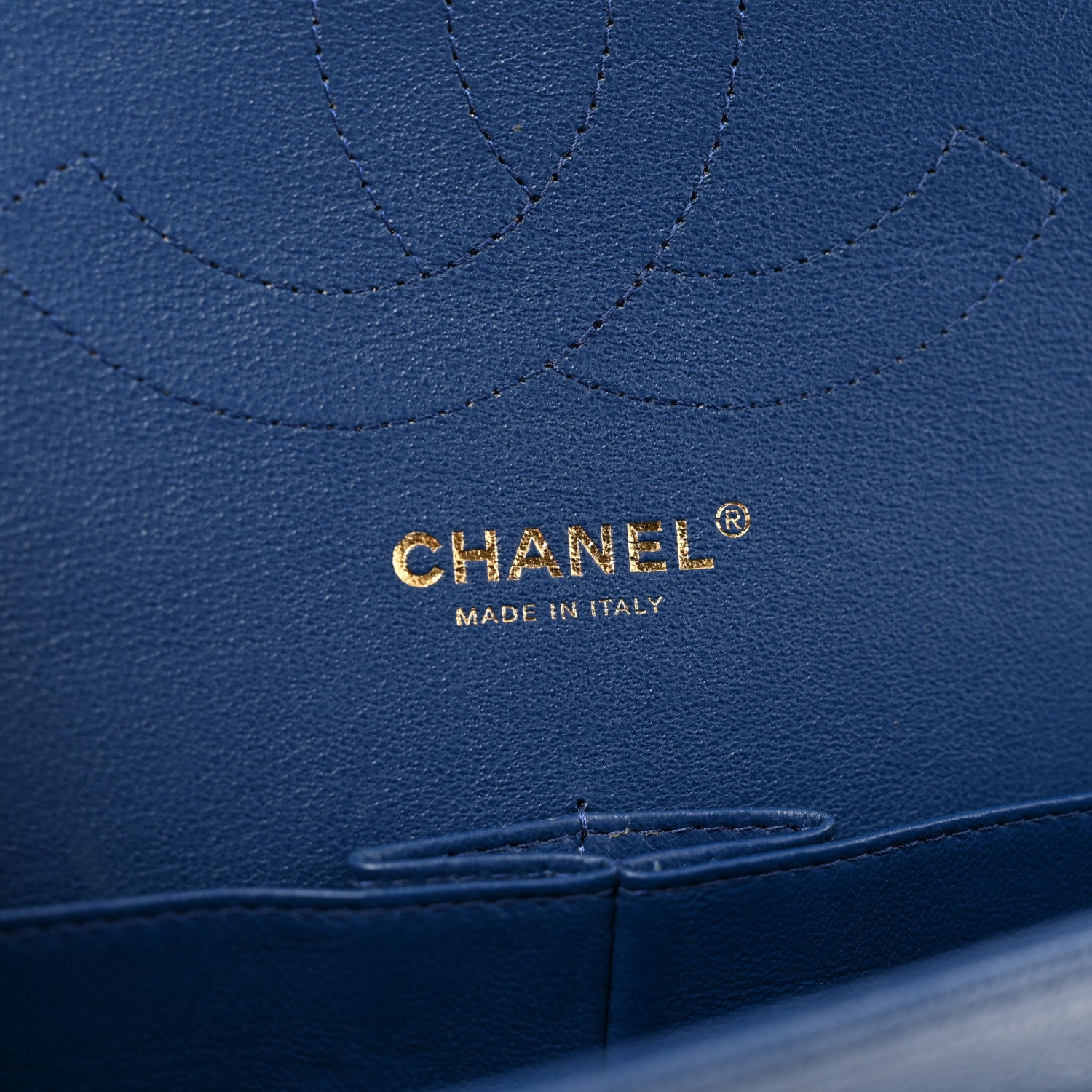 Chanel Caviar Quilted Jumbo Double Flap Navy Blue 6 of 12