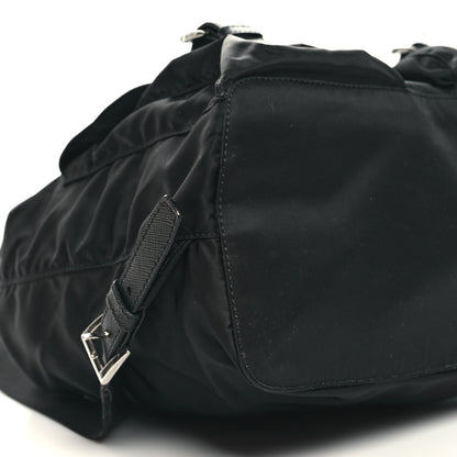 Prada Tessuto Nylon Saffiano Medium Backpack Black 8 of 10