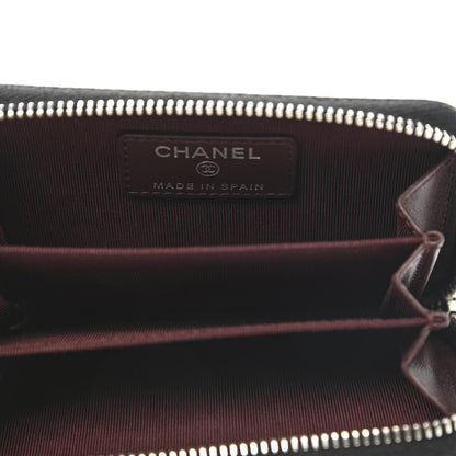 Chanel Caviar Quilted Zip Coin Purse Black 5 of 8