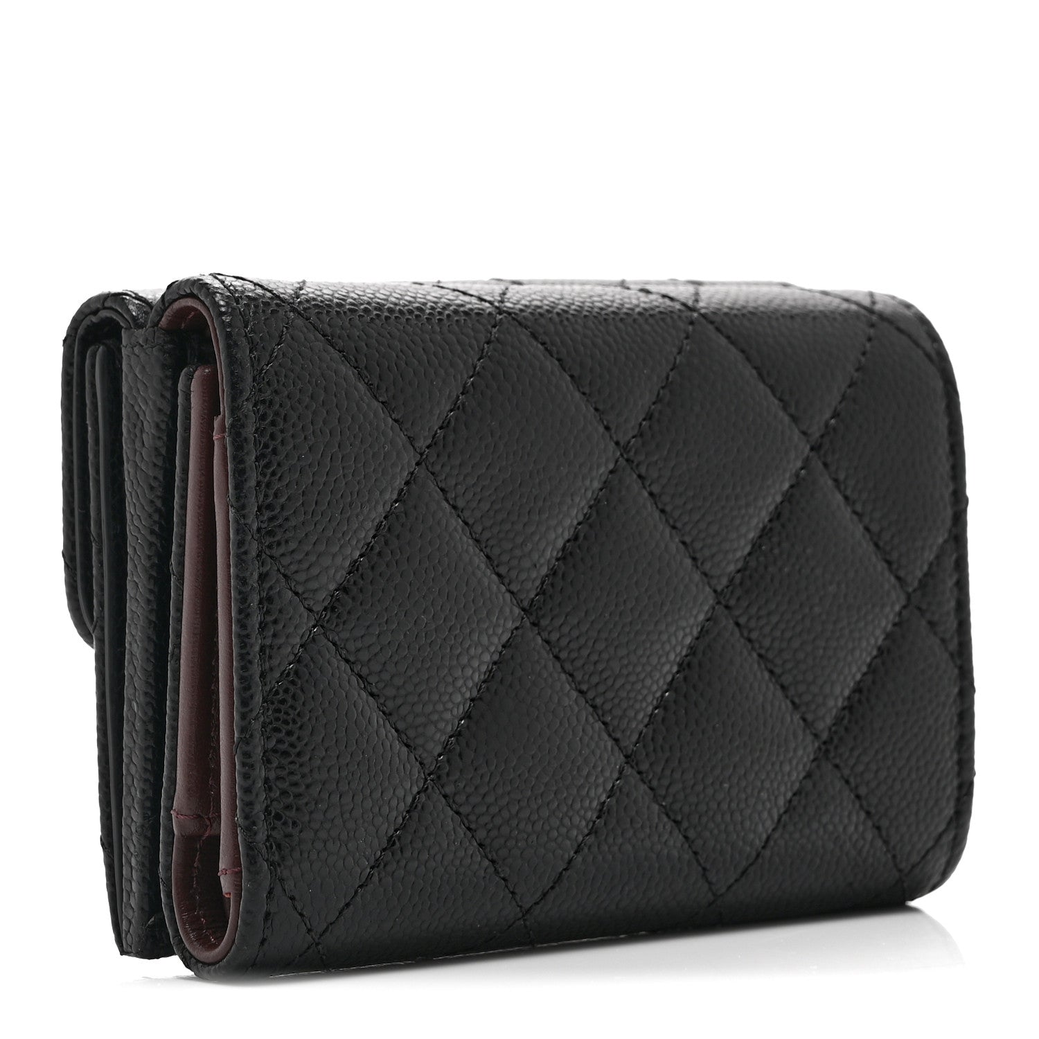Chanel Caviar Quilted Double Flap Wallet Black 3 of 11