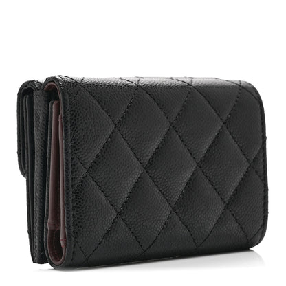 Chanel Caviar Quilted Double Flap Wallet Black 3 of 11