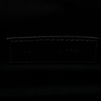 Saint Laurent Grain De Poudre Matelasse Chevron Monogram Envelope Clutch Dark Beige 7 of 12