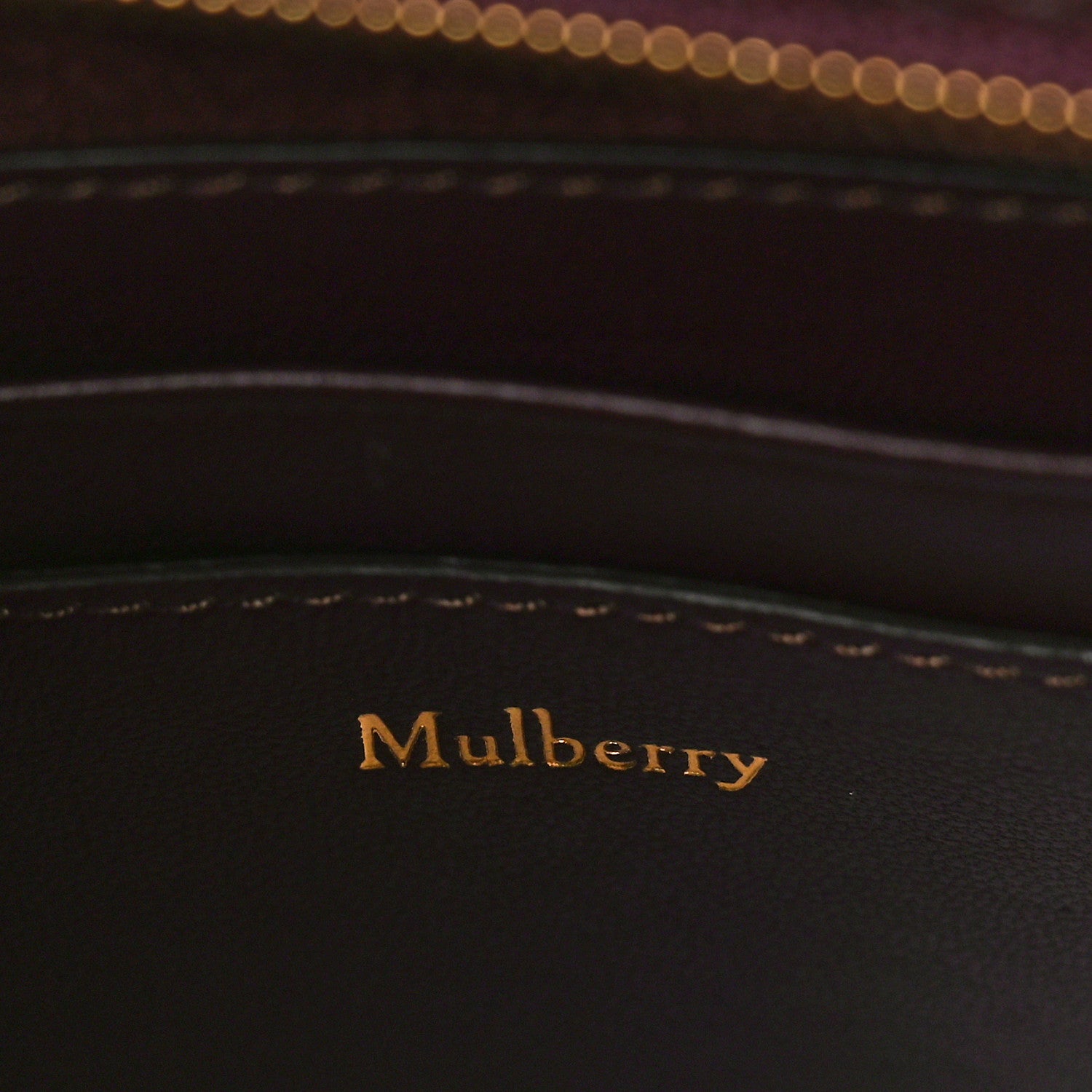 Mulberry Small Classic Grain Micro Zipped Bayswater Oxblood 6 of 8