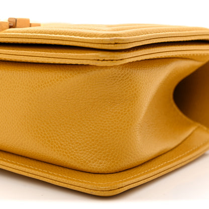 Chanel Lambskin Quilted Small Boy Flap Yellow 11 of 13