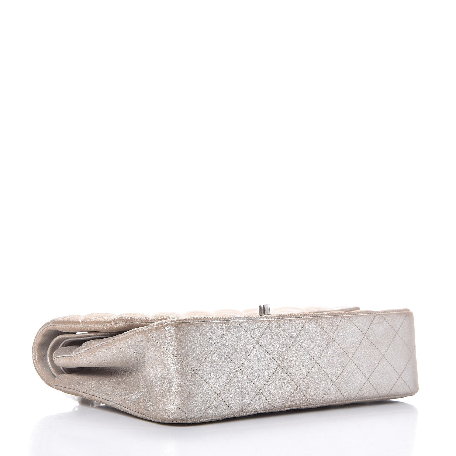 Chanel Iridescent Calfskin Medium Double Flap Light Gold 5 of 12