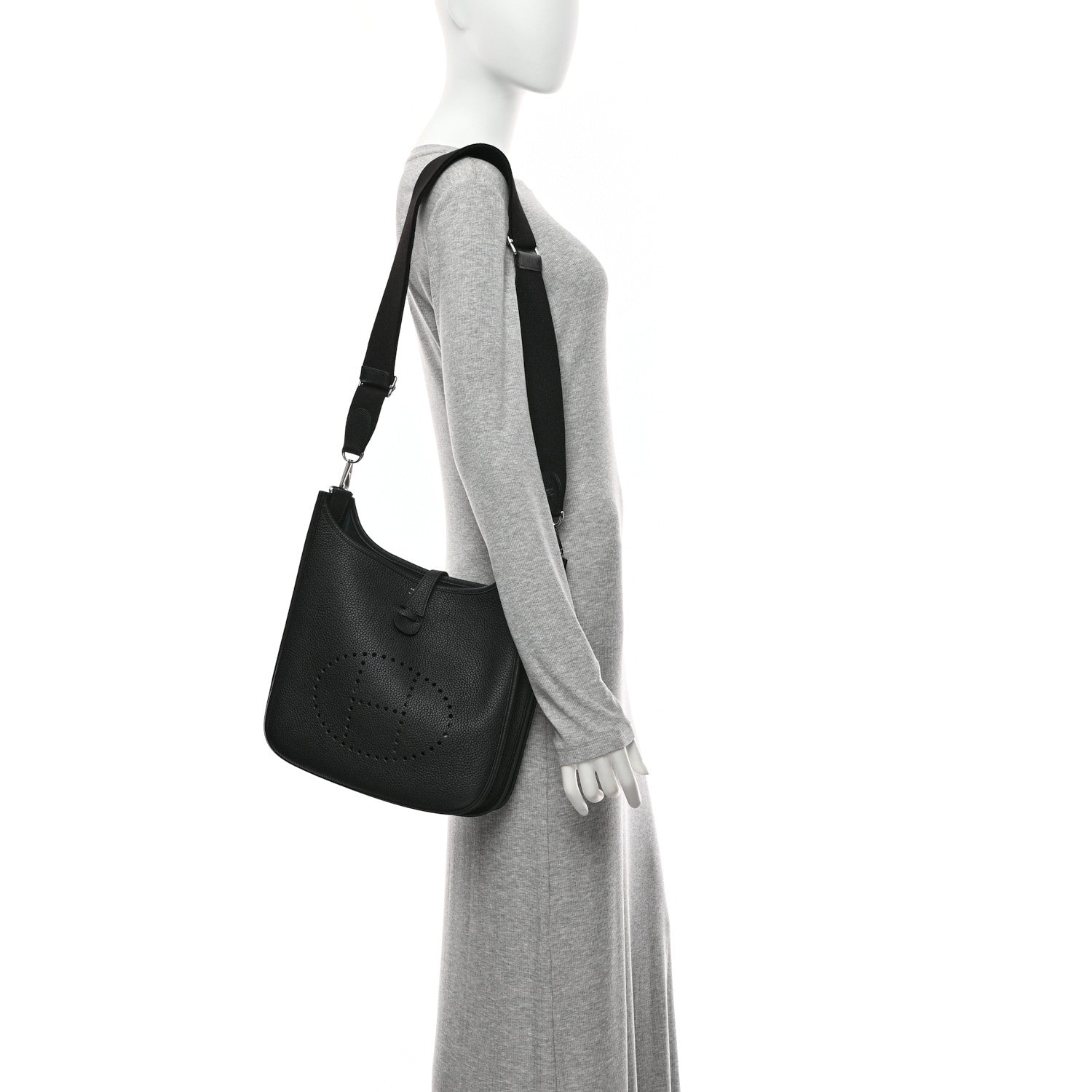 Hermes Taurillon Clemence Evelyne III PM Black 2 of 10