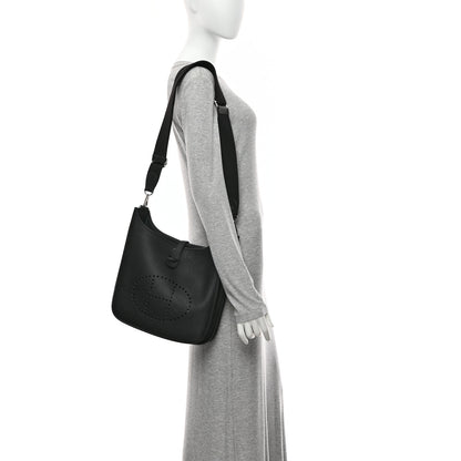 Hermes Taurillon Clemence Evelyne III PM Black 2 of 10