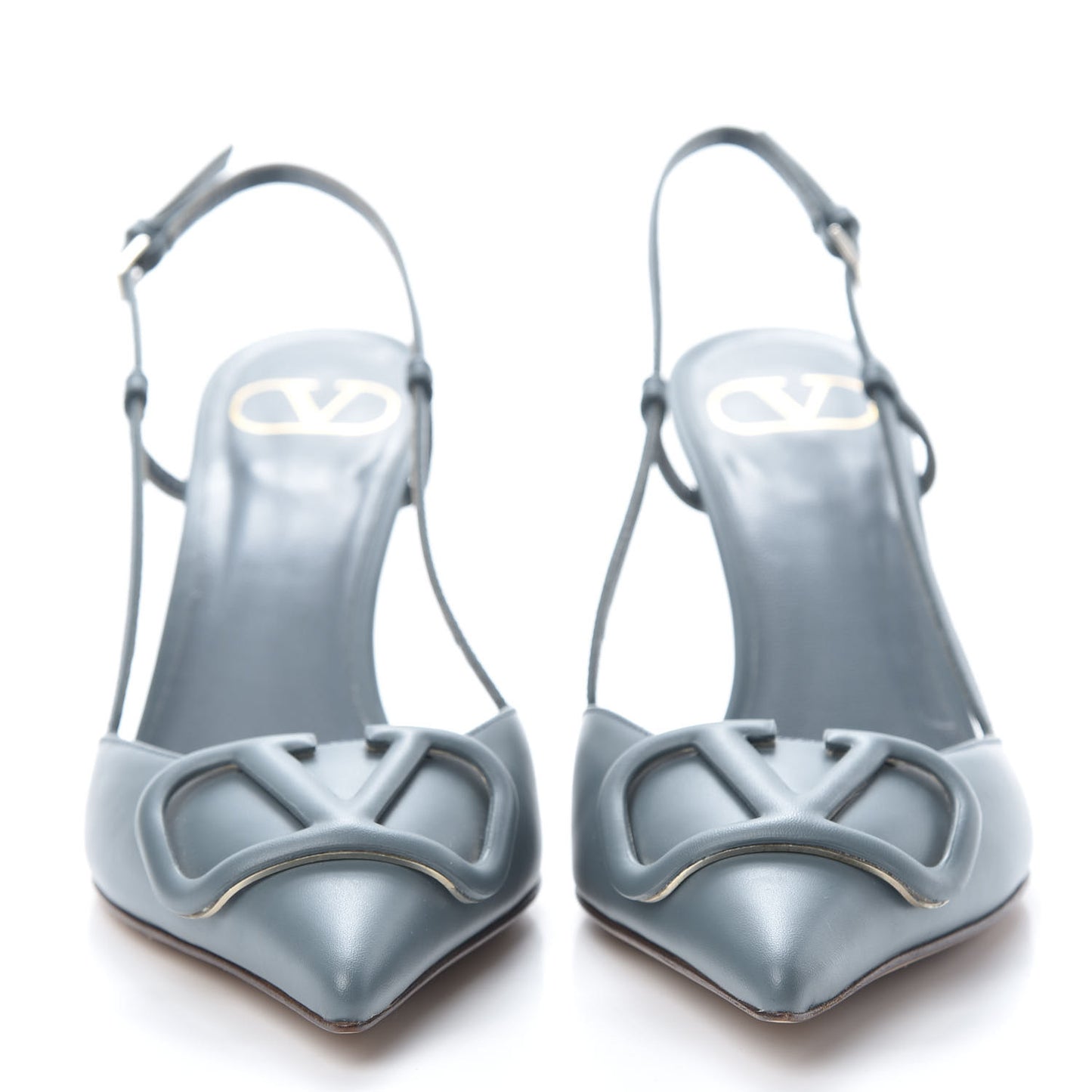 Calfskin Tonal Vlogo Slingback 80mm Pumps 36.5 Amadeus